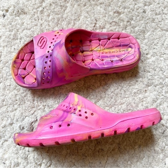 SKECHERS HOGAN COLOR SPLASHED GIRLS’ WATER SANDAL Sz 3 - Picture 1 of 9